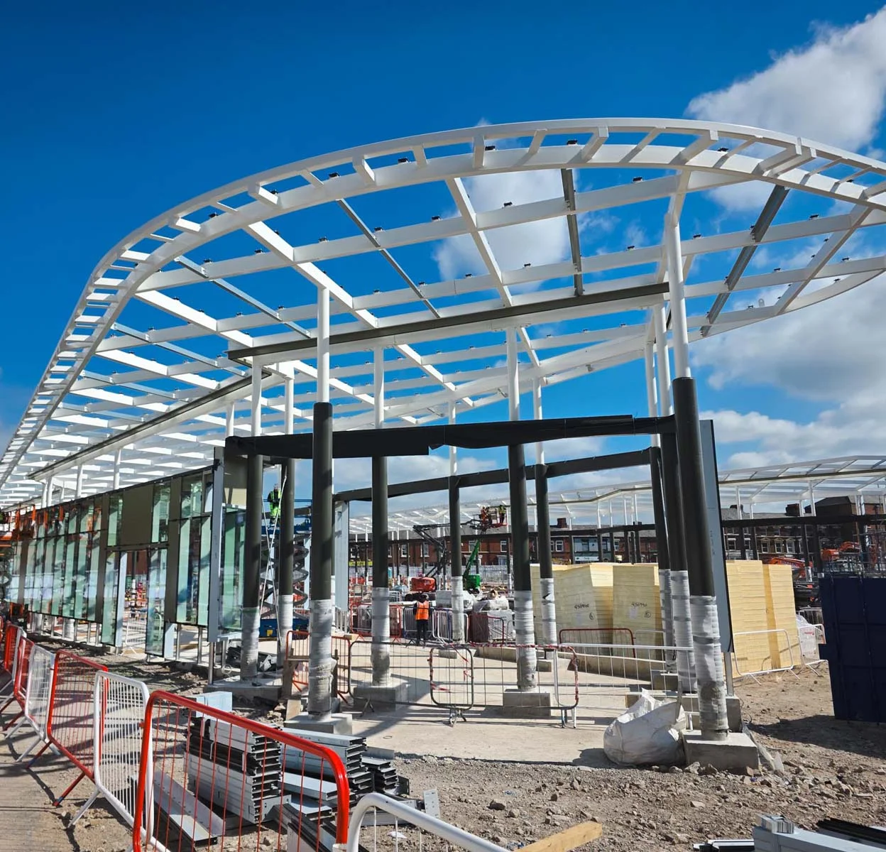 Project – St Helens - Bus Interchange Glass Canopies